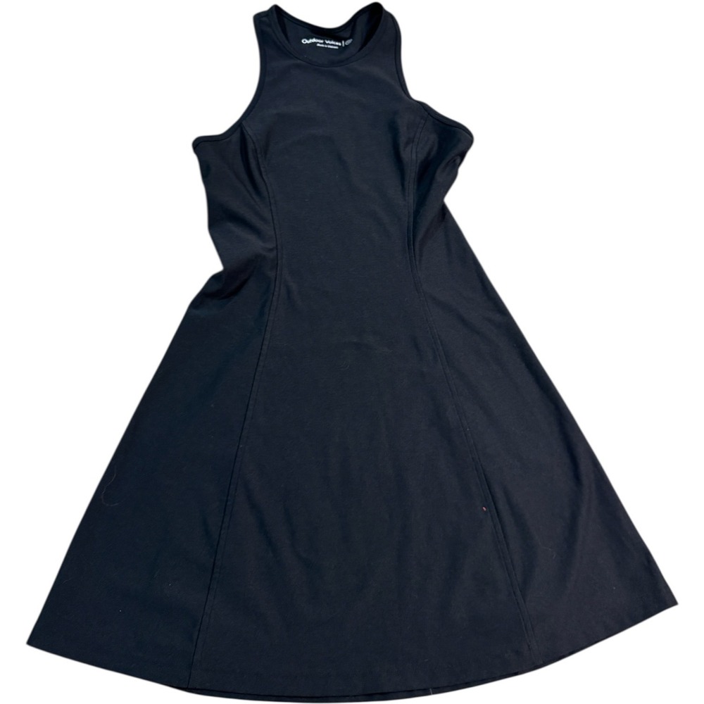 Outdoor Voices Athena Dress Black XS Racerback Sleeveless Athletic Fitted‎ Flare